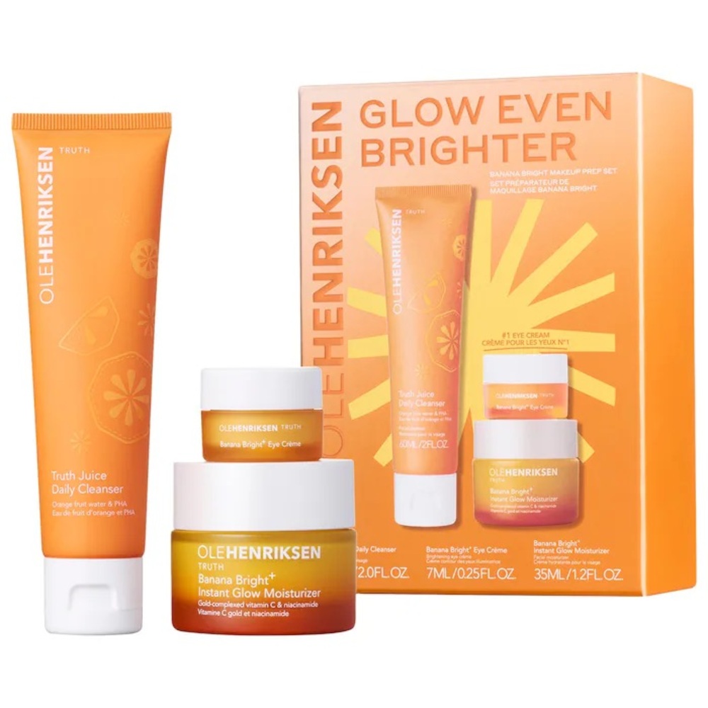 OleHenriksen Glow Even Brighter Banana Bright Makeup Prep Set - Picture 1 of 10